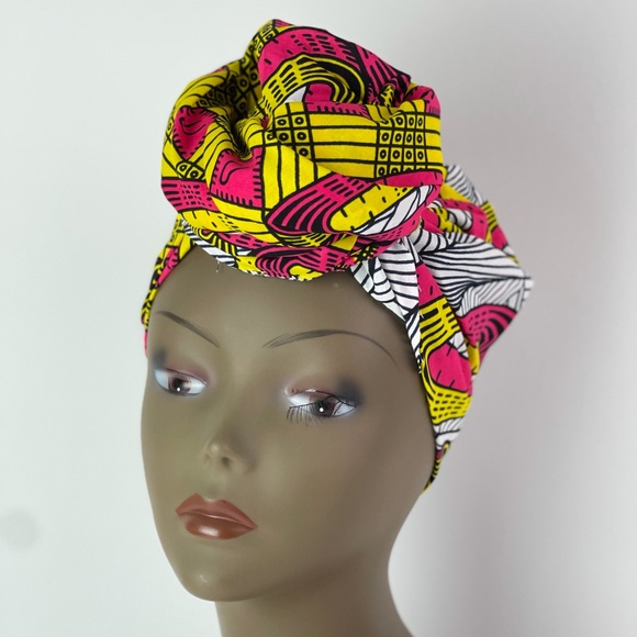 African Print Ankara Multicolor Handmade Headwrap - Picture 1 of 6